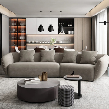 MOONTOP Modernism Italy Style Upholstered Sofas - L-Shape Chesterfield Sofas for Sale