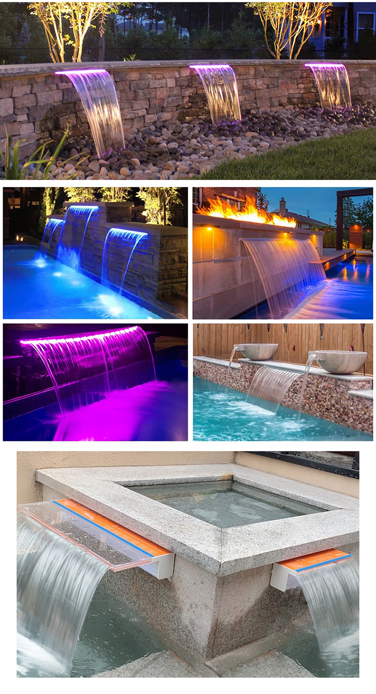 12v Ip68 Swimming Pool Light Fittings: Led Rgb Lights For Waterfalls ...