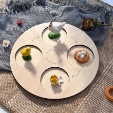 Montessori Wooden Plant Growth Cycle Model: An Educational Toy for Life Science Exploration