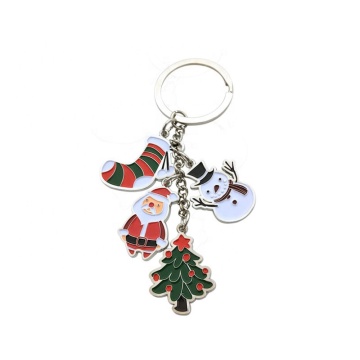 Hadiah Krismas Custom Santa Claus Keychain Borong Logam