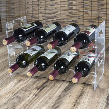 Acrylic bottle display rack wine bottle display shelf