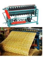 bamboo building templates weaving machine, bamboo mat no thread weaving machine, bamboo panel weaving machine,