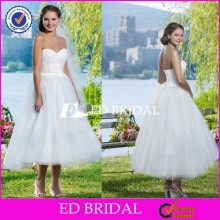 JW55 Plus Size Sweetheart Pleated Appliques Tulle Big Size Short Country Wedding Dresses