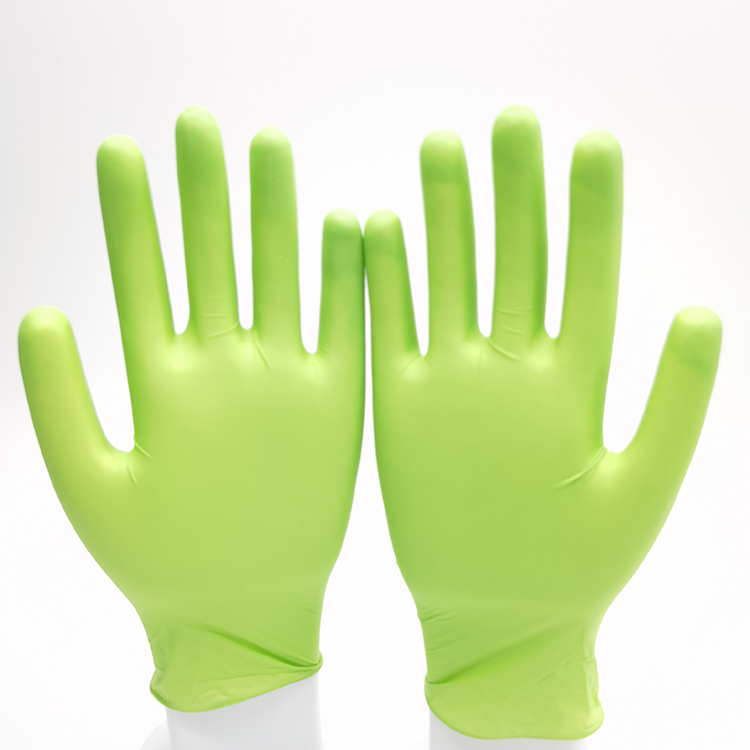 Manufacturers Custom Individually Packaged Cheap Price Yellow Powder Tattoo Household 12 inch Nitrile Gloves
