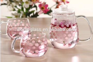 glass water jug sets,glass water jug sets,double wall tea glass set