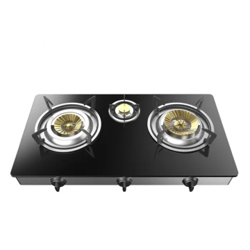3 burner table top gas stove cooker