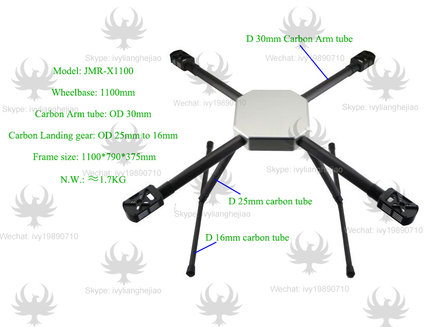 JMRRC  Aluminum Alloy Multifunctional application of UAV, cable, patrol aircraft ,Agricultural Spraying Device UAV Drone