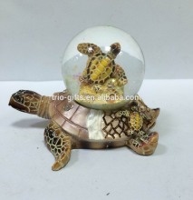 polyresin turtle water globe