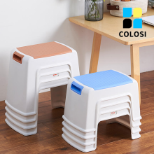 Shoe-changing stool in the living room