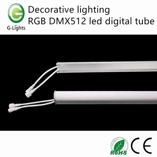Đèn trang trí RGB DMX512 dẫn ống kỹ thuật số