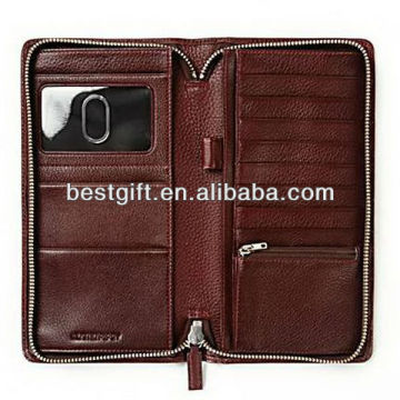 Top genuine leather organizer purse travel organizer wallets bags