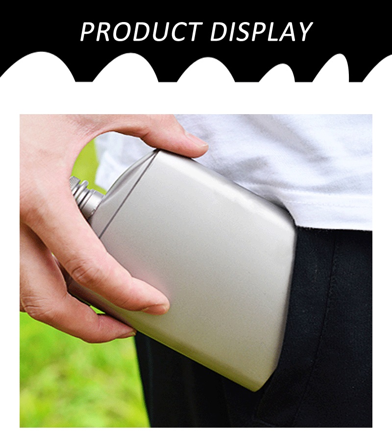 Титановая тазобедренная колба titanium hip flask