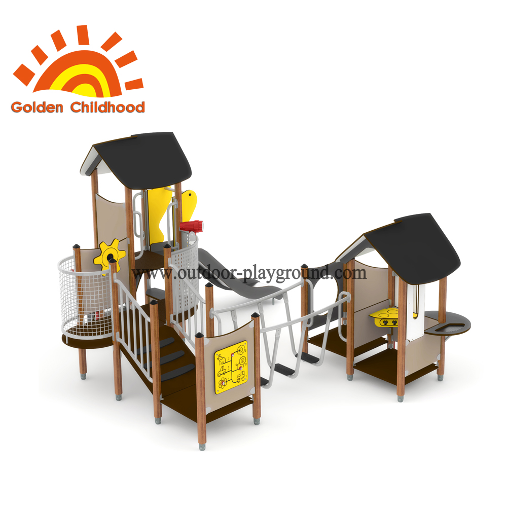 Yellow Outdoor Playhouse Combination