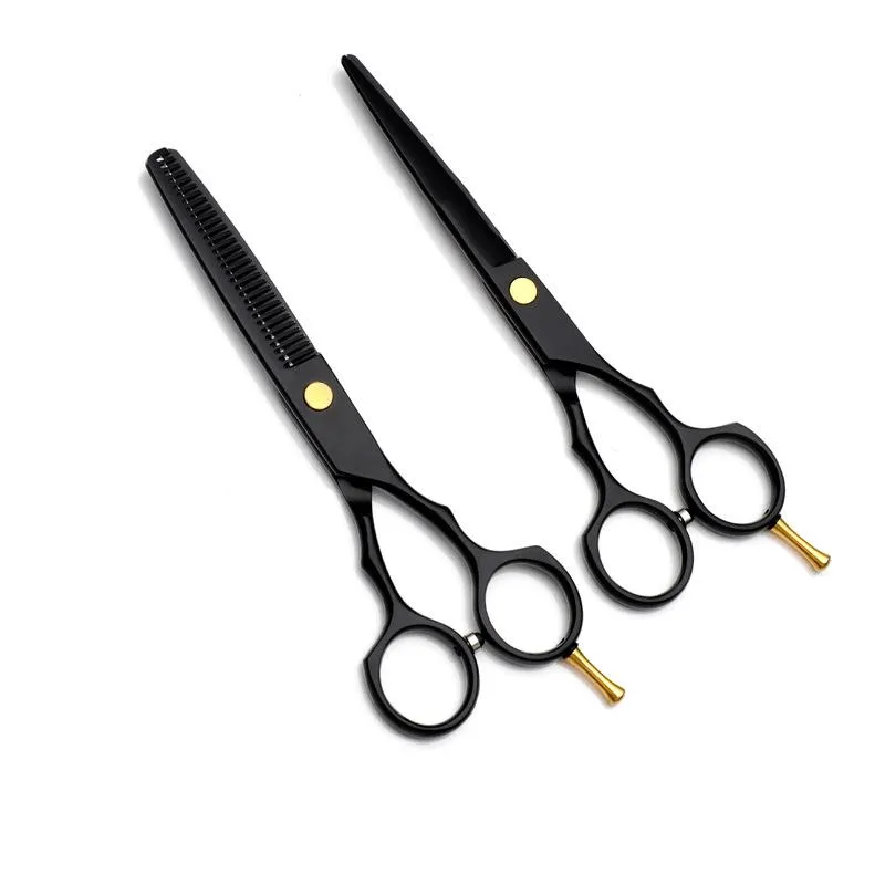 Customized Beauty Scissors Black Stainless Steel Hairdressing Tool Pet Hair Trimming