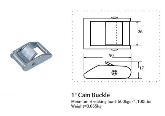 1'' cam buckle