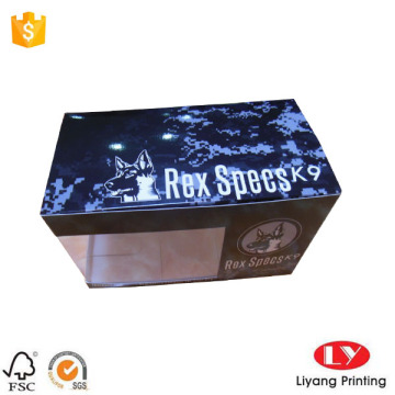 Goggle Packaging Paper Box with Clear Window