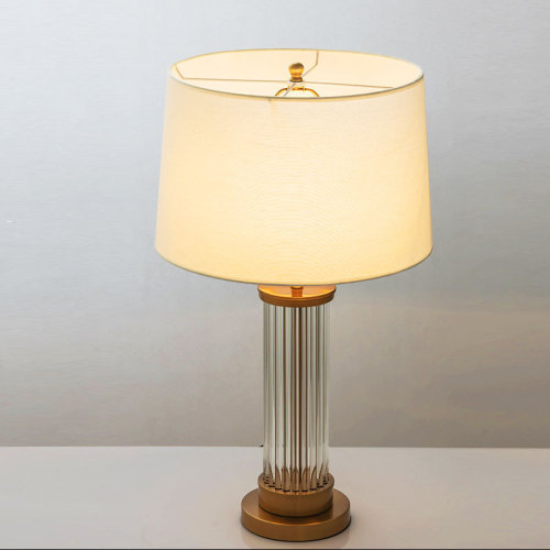 LEDER White Short Bedside Lamps