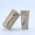 Marble Effect Cylinder Glass Vase