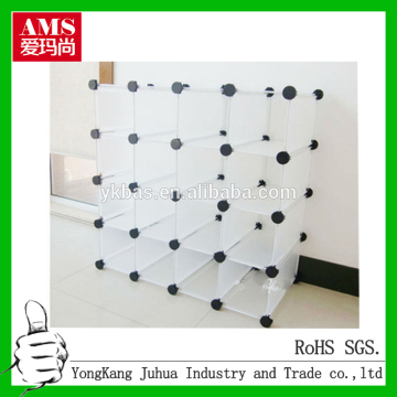 Plastic folding shoe rack