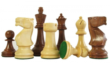 Tournament Deluxe Golden Rosewood Chess Pieces