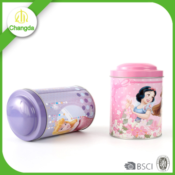 round shape metal candy tins