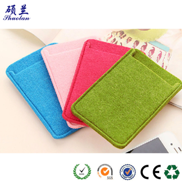 Customized color and design felt mobile pouch