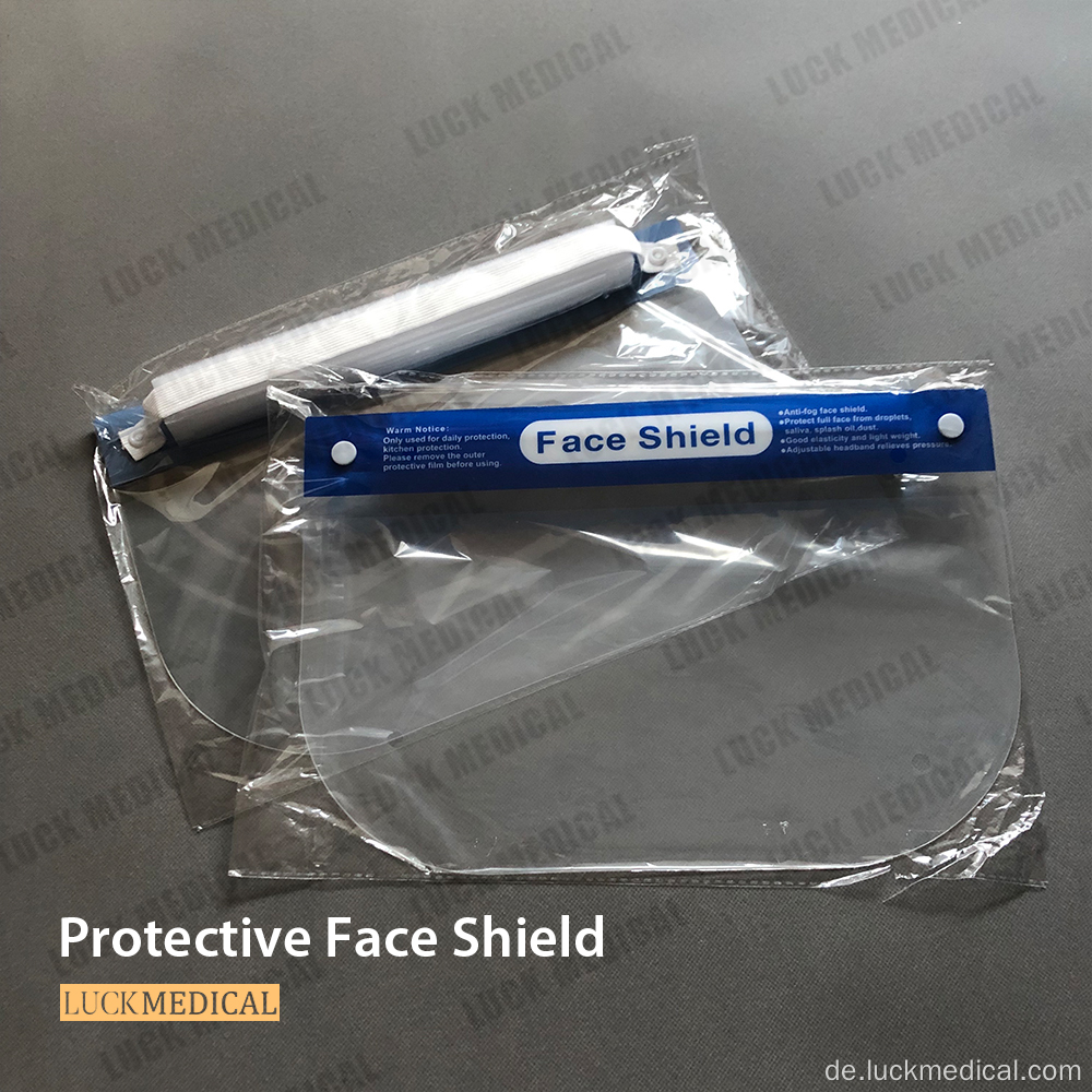 Clear Anti-Fog Face Shield Verstellbares Stirnband