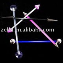 Simple taste staight crank body piercing ear piercing jewelry