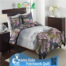 Queen size adult polyester printing turkey comforter feather quilt