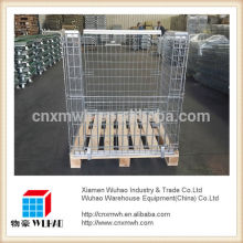 stackable metal pallet cage for storage/transportation