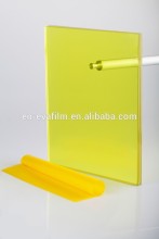 yellow color EVA foil for laminated decorative glass
