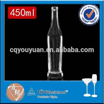 stylish new products food grade cork sealing 450ml alcoholic beverage glass bottle