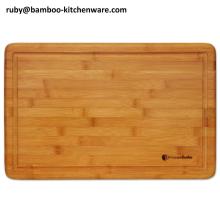 Simple Fruit Juice Groove Bamboo Wooden Cutting Board Chopping Board Kitchen Block Tools