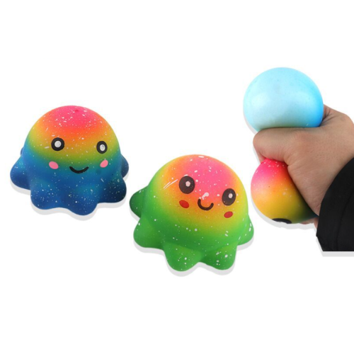 Squishy Squeeze Toys Rainbow Octopus