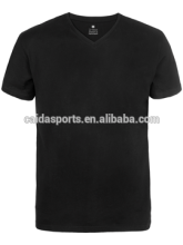 Mens black retro plain tee shirt