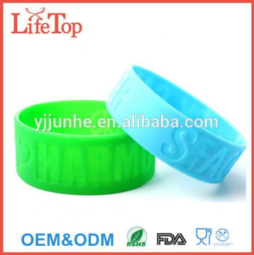 Customized Shape Cool Clear Silicone Bracelet Silicone Wristband