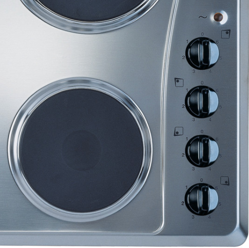 4 Zone Electric Hobs Steel Top