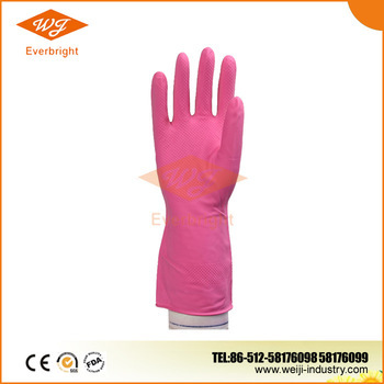 Thick Yellow Latex household gloves, Red Latex household gloves, latex household gloves price