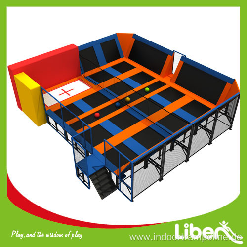 Europe Standard Indoor Trampoline Game with Enclosure