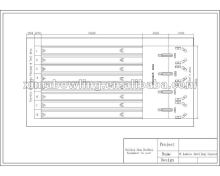 XIMA Bowling Equipment 8 lanes drawing