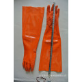 65cm long pvc coated gloves with chips