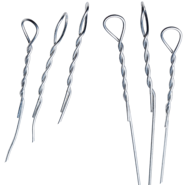 12 Gauge Electro Galvanized Single Loop Bale Ties