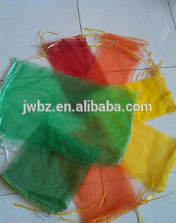 tubular poly mesh bags shinny color! good strength!