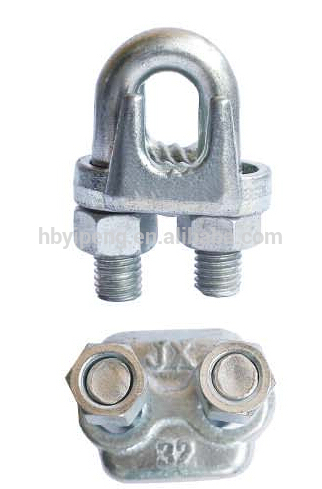 JX Heavy Type Malleable Wire Rope Clip/DIN741 Wire Rope Cable Clips/Metal Clips Fasteners