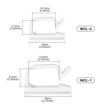 Nylon Clamp Adhesive Cable Clips for Clear Cable Management