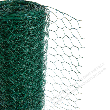 Malla de alambre hexagonal recubierta de PVC para animales