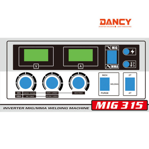 Power MIG MAG STICK welding machine 315A heavy duty 4-roll wire feed system designed with simplicity and reliability