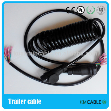 Wholesale trailer coiled cable stretchable charging cable