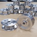 Partie du support plaqué en nickel usinée en aluminium CNC