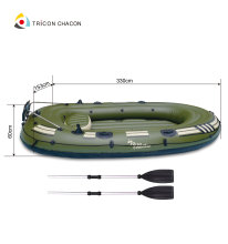 Inflatable River Rowing Boat Set with Oars for Sale for Fishing